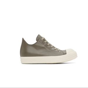 Rick Owens Taupe Calfskin Low Sneakers